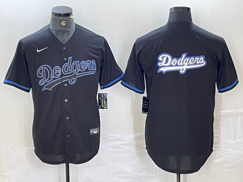 Men 2025 Los Angeles Dodgers Blank Black Shadows Nike MLB Jersey style 6232